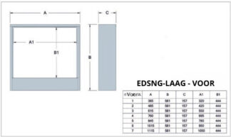 VERDELERKAST OPBOUW DIEP/LAAG - EDSNG-4